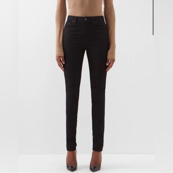 Saint Laurent Black Skinny Jeans d05 w/sk-mw Size 29 - Picture 1 of 11